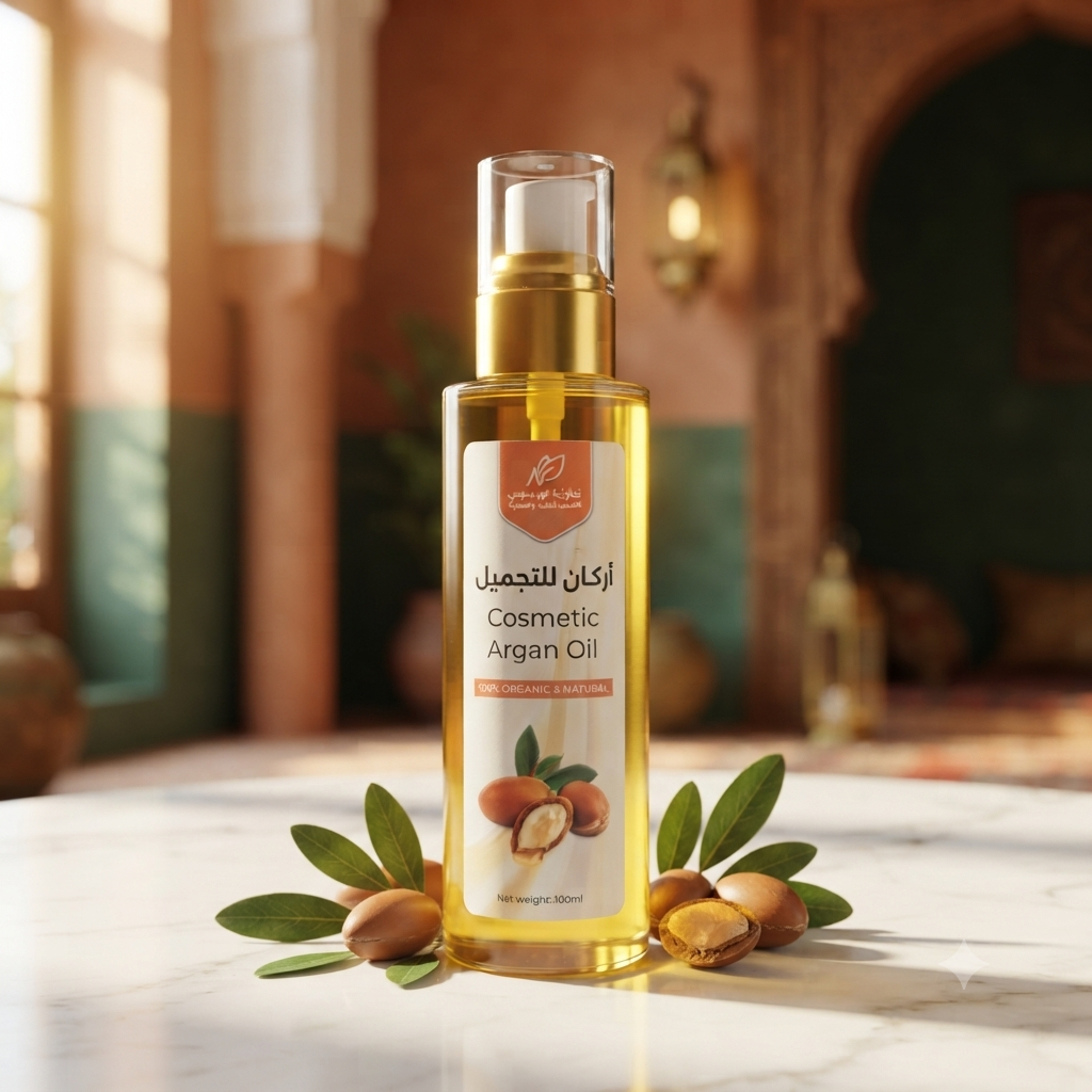 Marokkanisches Bio Kosmetik Arganöl (100ml) – 100% Natürliche Haut- und Haarpflege