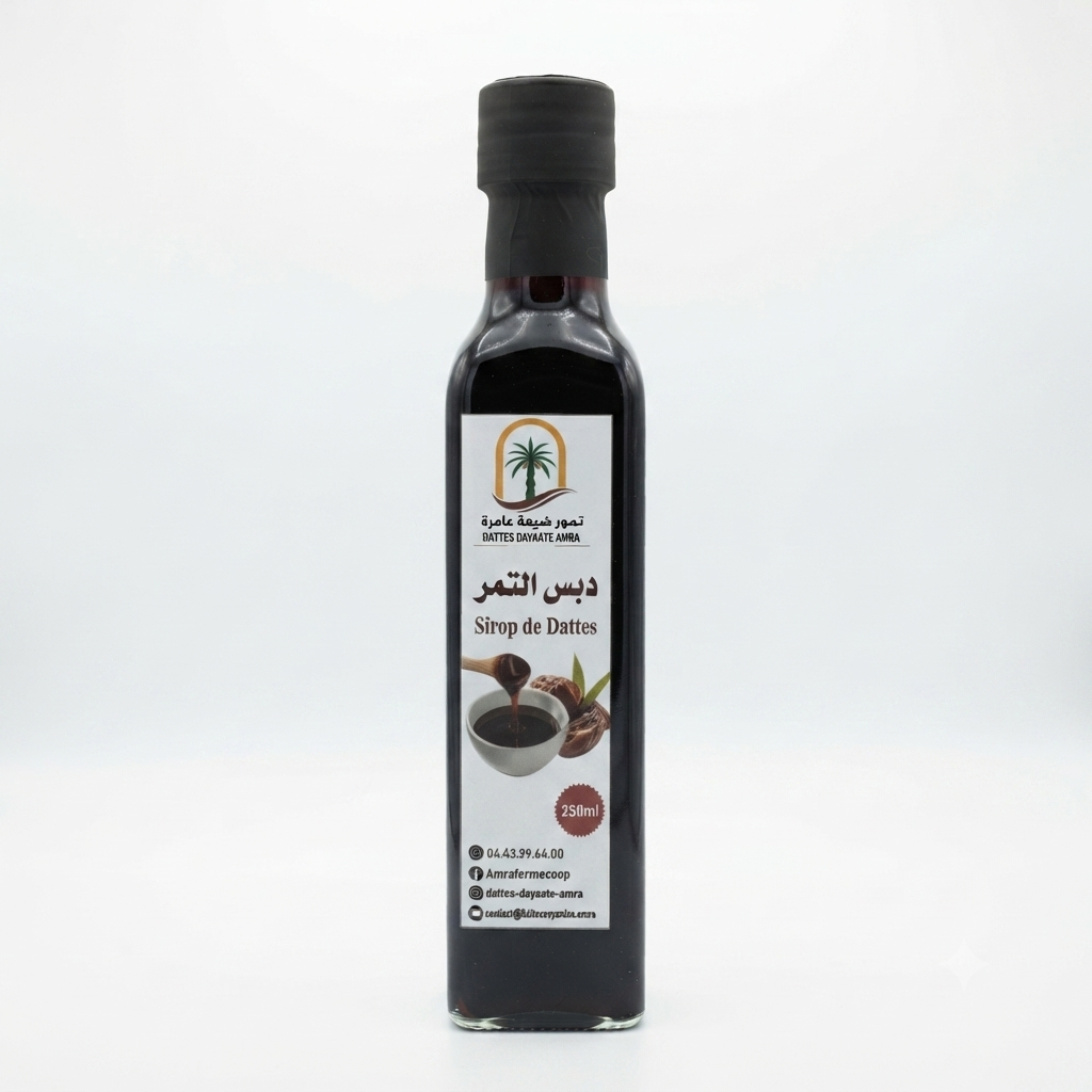 Natürlicher Dattelsirup aus Marokko – 100% Vegan (250ml)