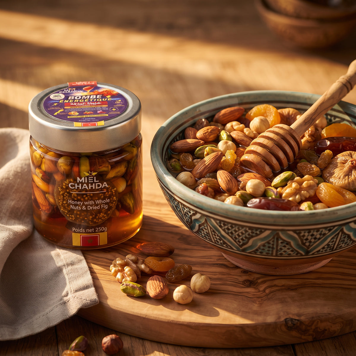 Energie-Bombe – Honig mit Nüssen & Trockenfrüchten