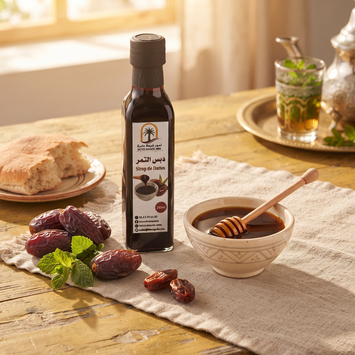 Natürlicher Dattelsirup aus Marokko 250ml – 100% Vegan & Natürlich